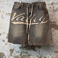 Vale Skittles Blue Jean Shorts Sz 34