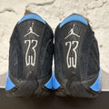 Air Jordan 14 Black University Blue Sz 8.5