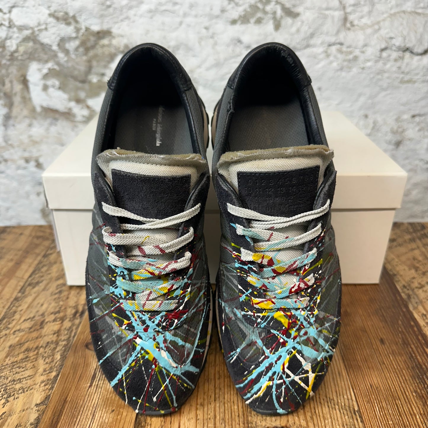Maison Margiela Paint Splatter Runner Sneaker Sz 8 (41)