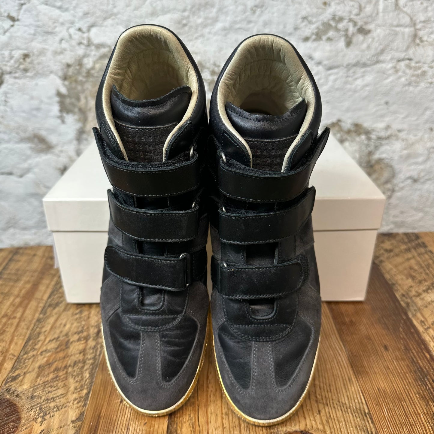Maison Margiela Replica High Black Gold Sole Sz 9 (42)