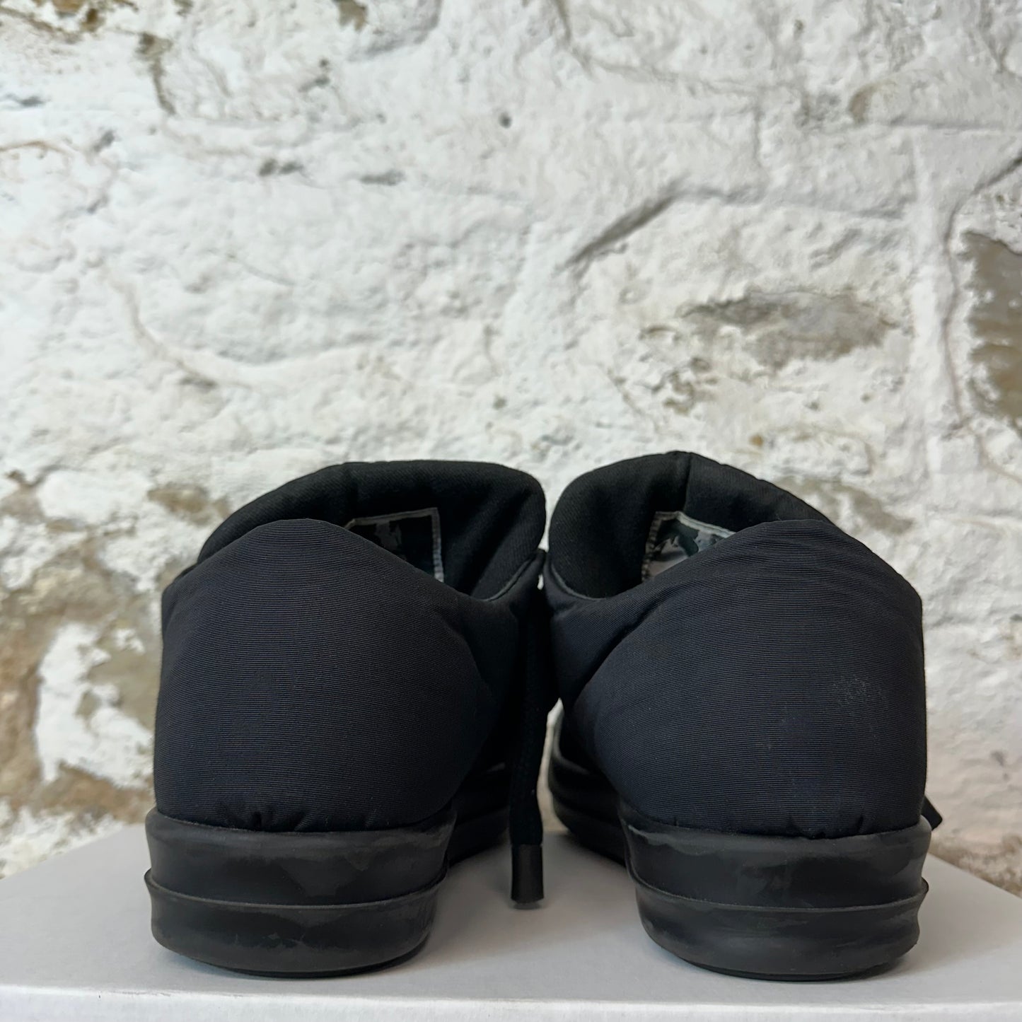 Rick Owens Jumbo Lace Puffer Triple Black Sneaker Sz 12 (45)