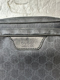 Gucci Black Monogram Wristlet/Pouch