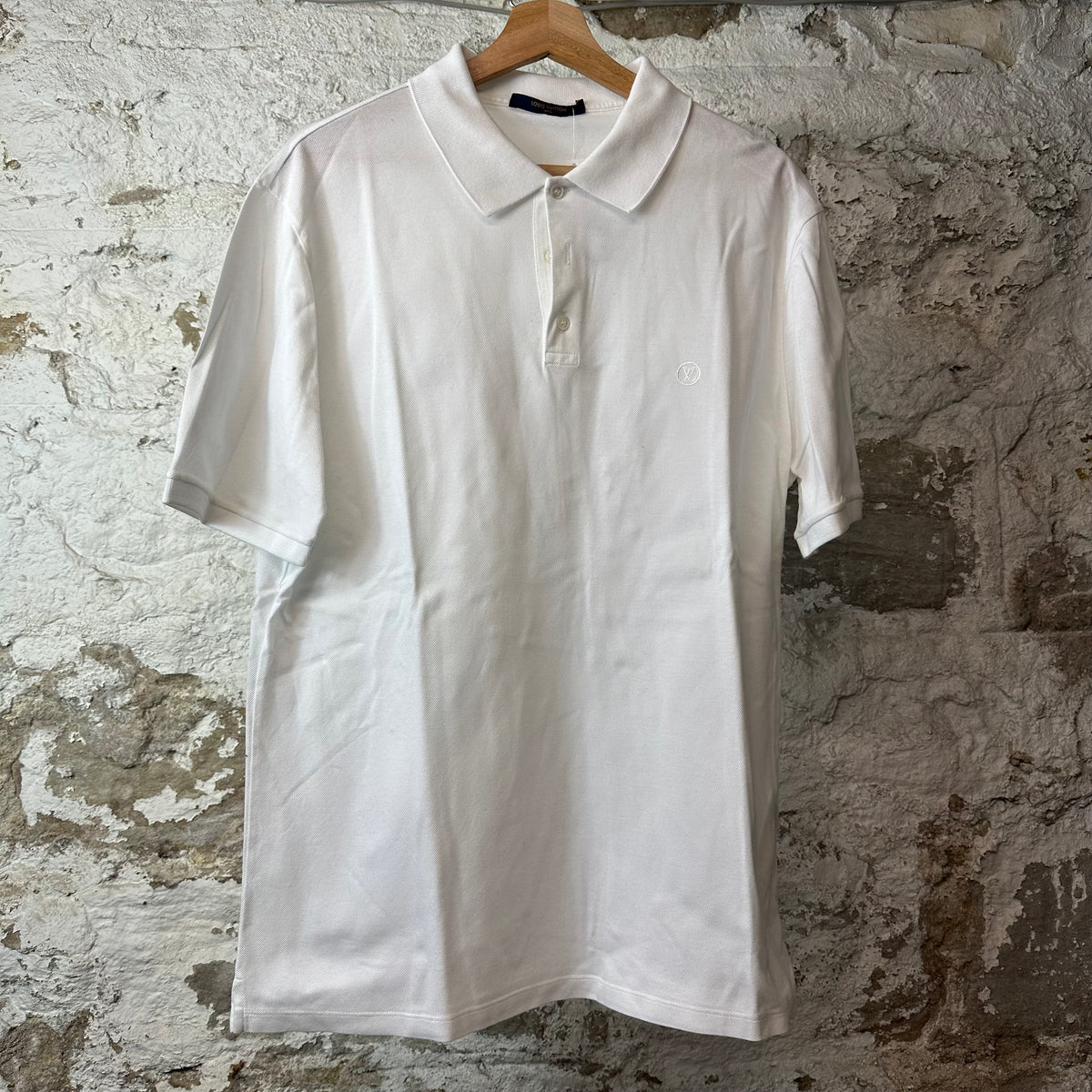 Louis Vuiton Small Logo White Polo Shirt Sz XXL