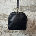 Gucci Diamante Black Leather Duffle Bag