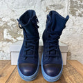 Rick Owens High Blue Dyed Sneaker Sz 8.5 (41.5)
