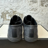 Gucci Black Monogram Low Top Sneaker Sz 9.5
