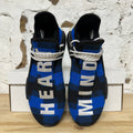 Adidas NMD Hu Pharrel x BBC Blue Plaid Sz 9