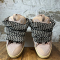 Lanvin Curb Black White Lace Pink Sneaker Sz 9 (42)
