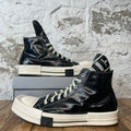 Rick Owens Converse TurboDRK Black White Sneaker Sz 10