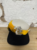 Hellstar Paintbrush Black Yellow Cream Snapback Hat DS