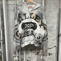 Vale Destroyer Grey Zip Up Hoodie Sz XL