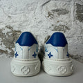 Louis Vuitton Blue Monogram White Time Out Sneaker Sz 4.5 (36)