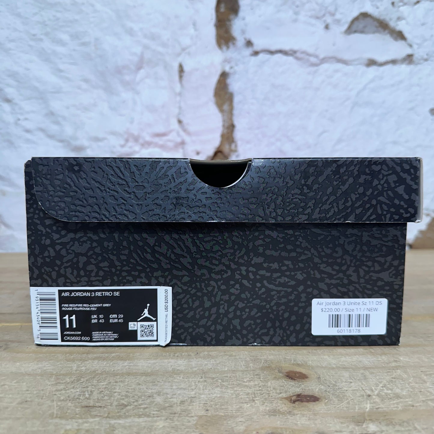 Air Jordan 3 Unite Sz 11 DS