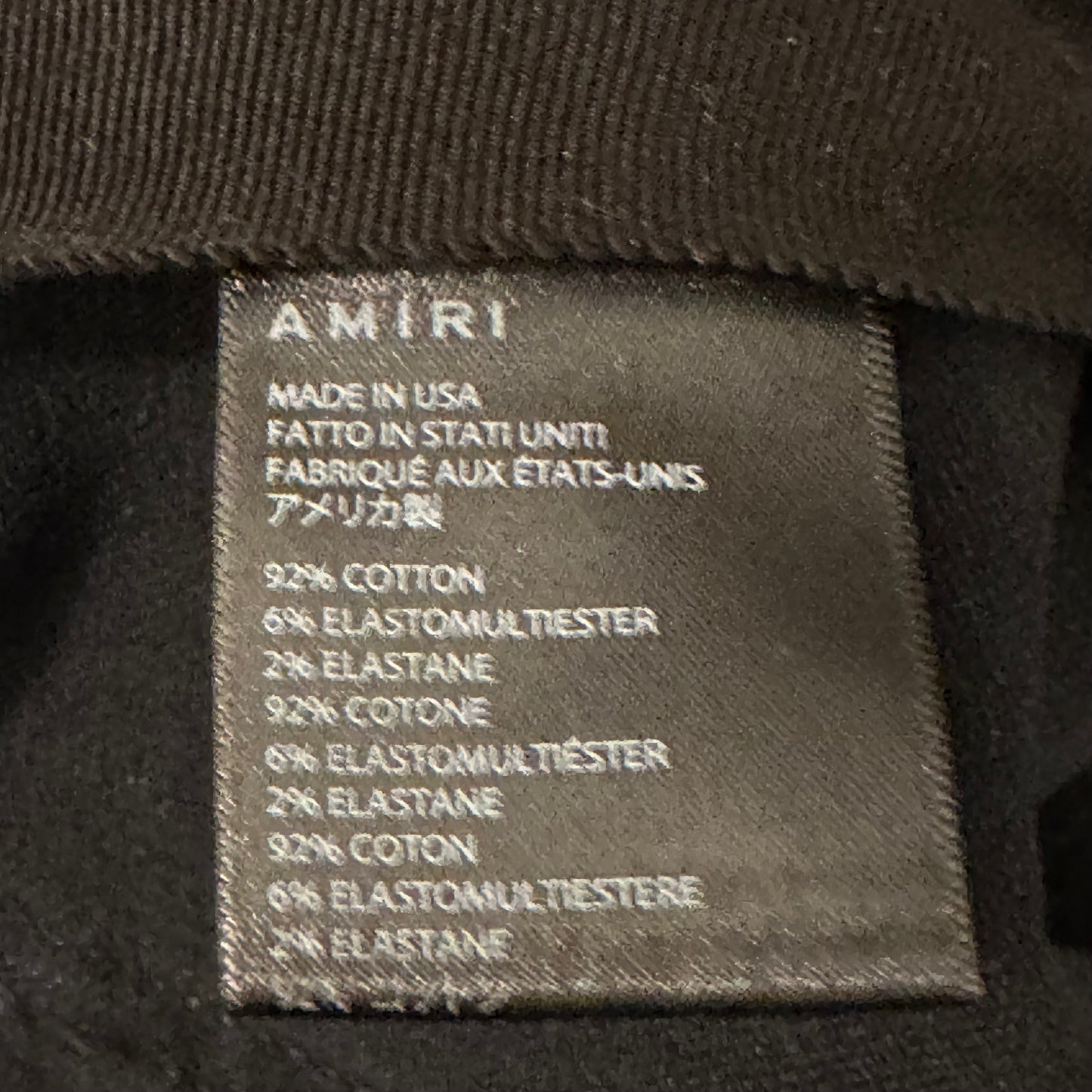 Amiri MX2 Brown Paisley Black Jeans Sz 36