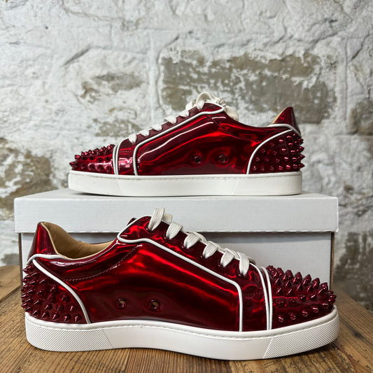 Christian Louboutin Red Metallic Spike Sneaker Sz 10 (43)