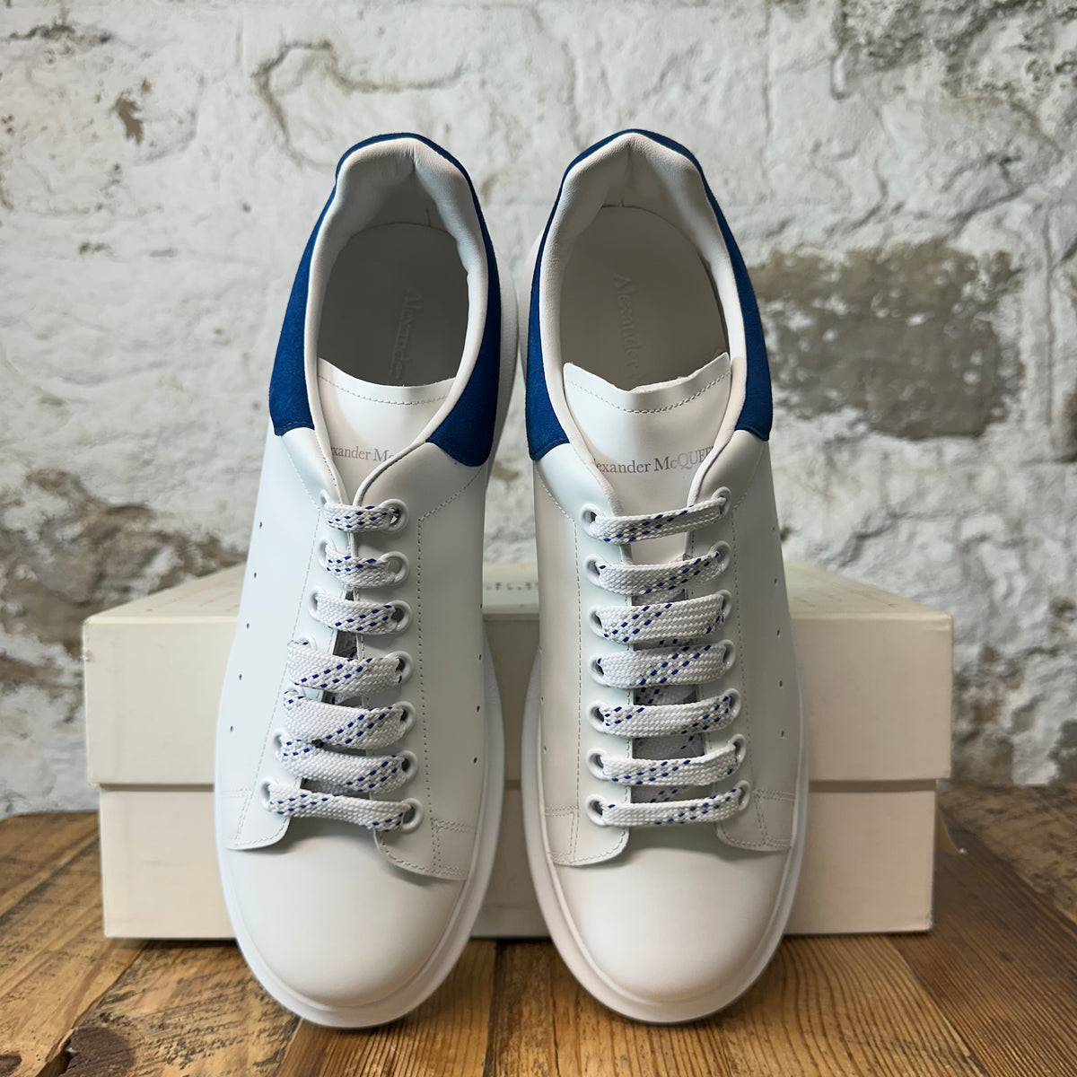 Alexander McQueen Blue Tab White Sneaker Sz 11.5 (44.5)