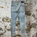 Amiri MX1 Crystal Patch Washed Blue Denim Jeans Sz 29