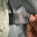 Amiri MX1 Cream Woven Core Logo Blue Denim Jeans Sz 33