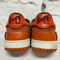 A Bathing Ape Bape Sk8 Sta Orang White Sz 10