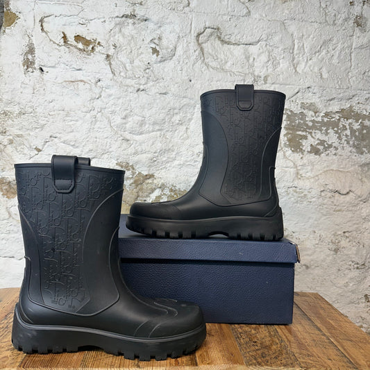 Dior Black Oblique Garden Boot Sz 10 (43)