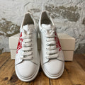 Alexander Mcqueen Heart Logo White Sneaker Sz 9 (42)
