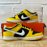 Nike Dunk Low Black White Varsity Maize Sz 4Y