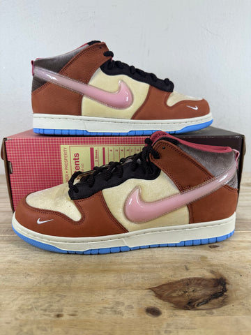 Nike Dunk Mid Social Status Free Lunch Chocolate Milk Sz 10 DS