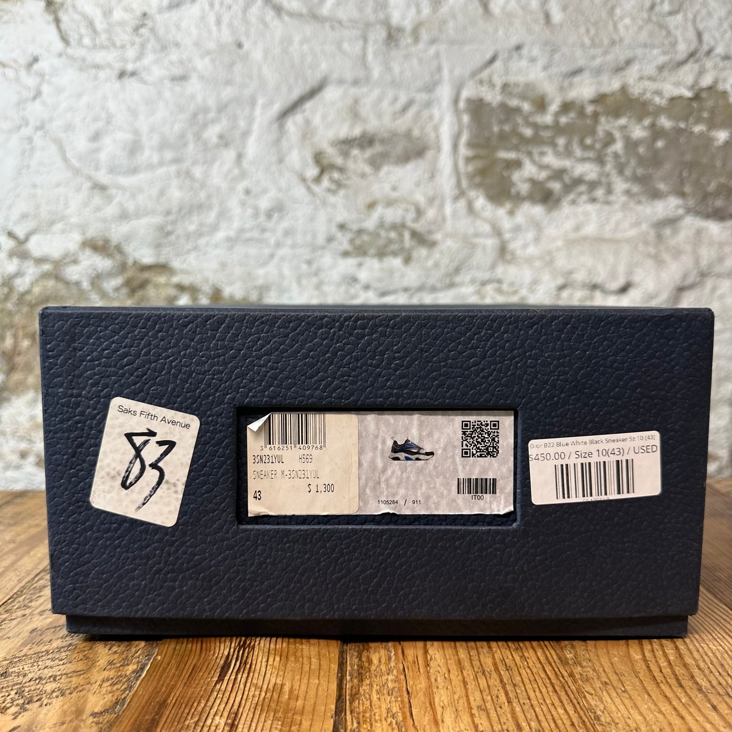 Dior B22 Blue White Black Sneaker Sz 10 (43)