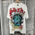 Hellstar Globe Cream T-Shirt Sz M