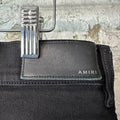 Amiri Red Tie Dye Core Logo Black Denim Jeans Sz 34
