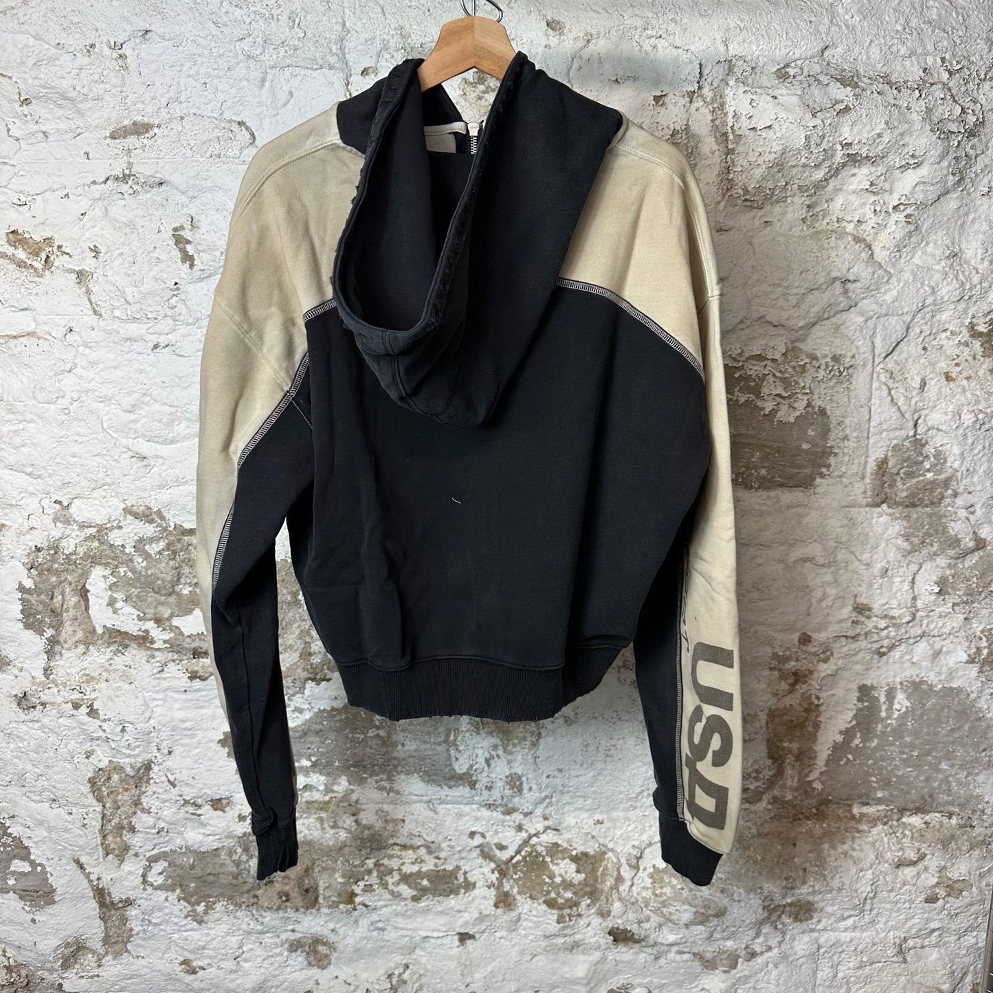 Vale Star Zip Up Black Hoodie