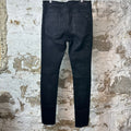 Amiri Old English Spell Black Denim Jeans Sz 34