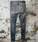 Amiri AM Drip Gray Denim Jeans Sz 34