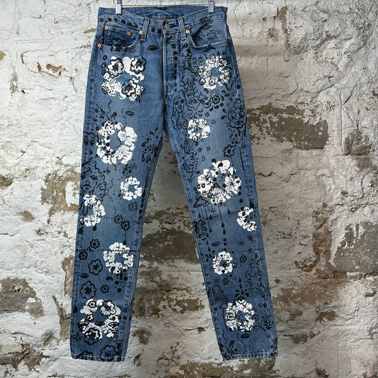 Denim Tears White CW Irak Blue Denim Jeans Sz 30