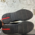 Prada Americas Cup Triple Black Patent Sneaker Sz 8