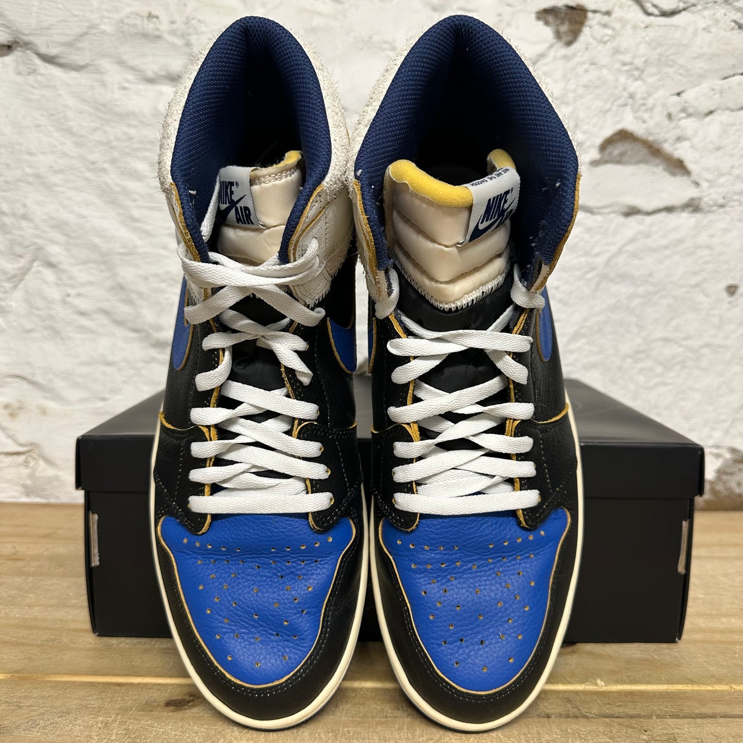Air Jordan 1 High Fragment x Union LA Varsity Red Sport Royal Sz 13