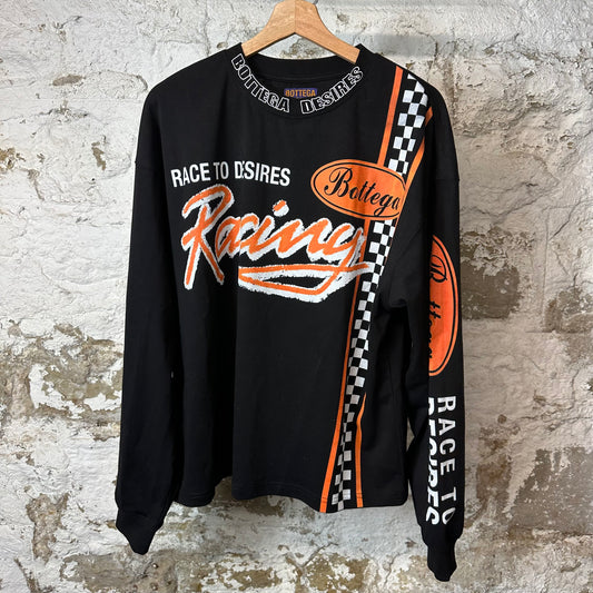 Bottega Desires Race to Desire L/s Black Sz M