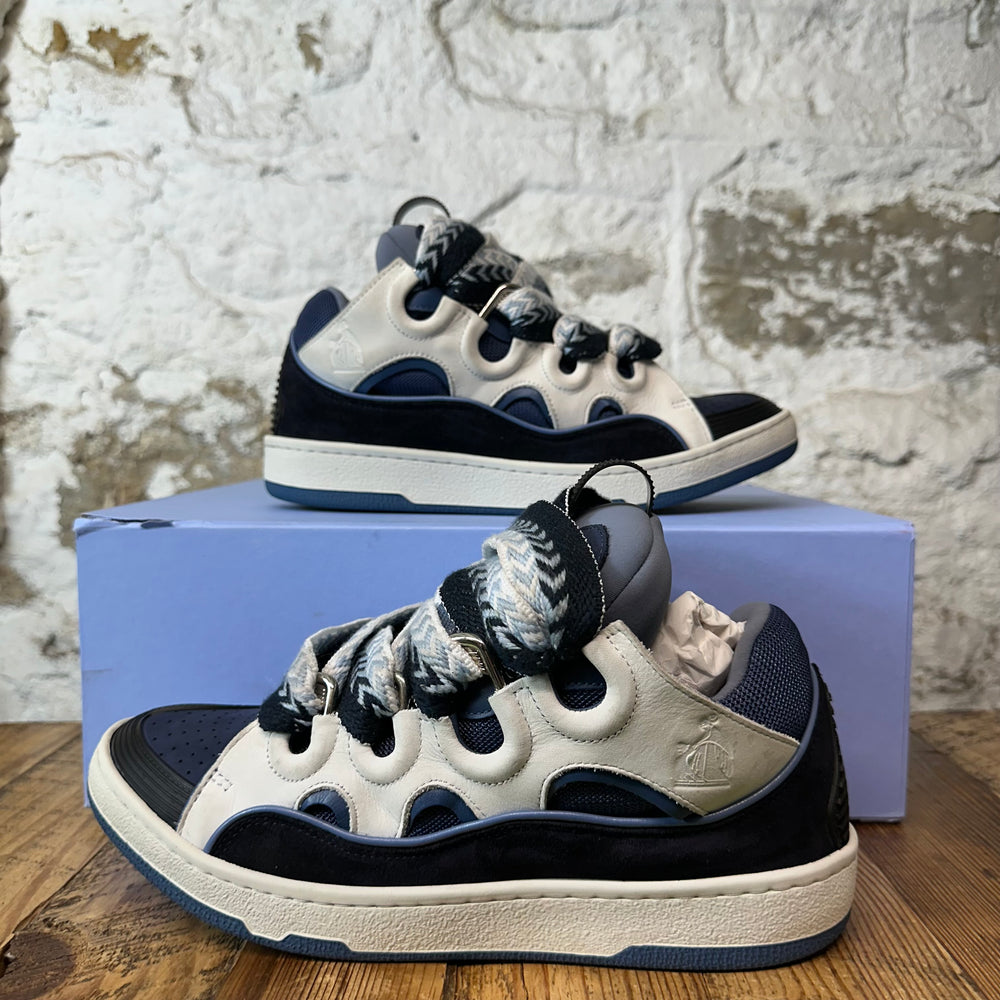 Lanvin Curb Navy White Sneaker Sz 9 42)