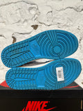 Air Jordan 1 High Off-White University Blue Sz 10
