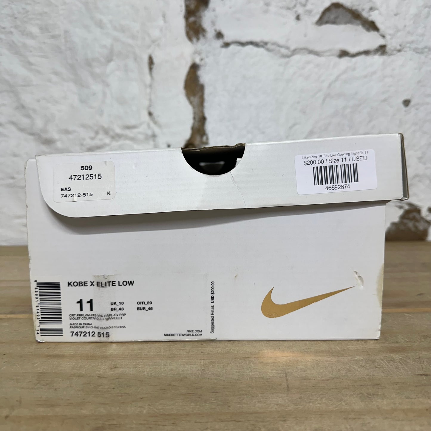 Nike Kobe 10 Elite Low Opening Night Sz 11