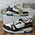 Louis Vuitton Blue White Black Trainer Sneaker Sz 10 (8.5LV)