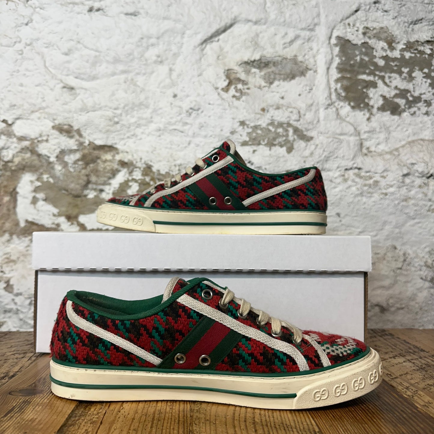 Gucci Tennis 1977 Multicolor Knit Sneaker Sz 6 (38)