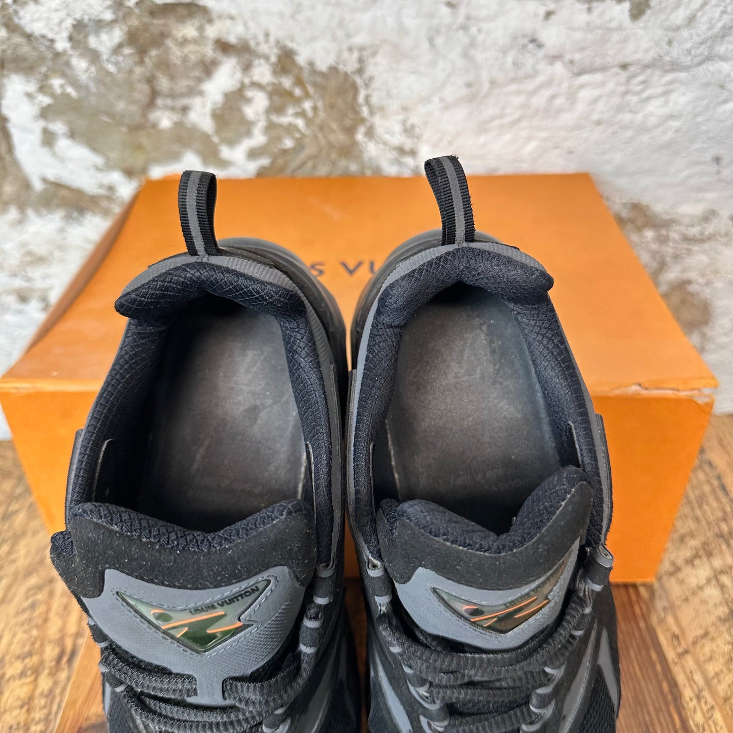 Louis Vuitton Triple Black Tactical Sneaker Sz 8.5 (7LV)