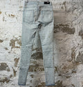 Amiri Gradient Rhinestone Lighwash Blue Denim Jeans Sz 29 (Stained)