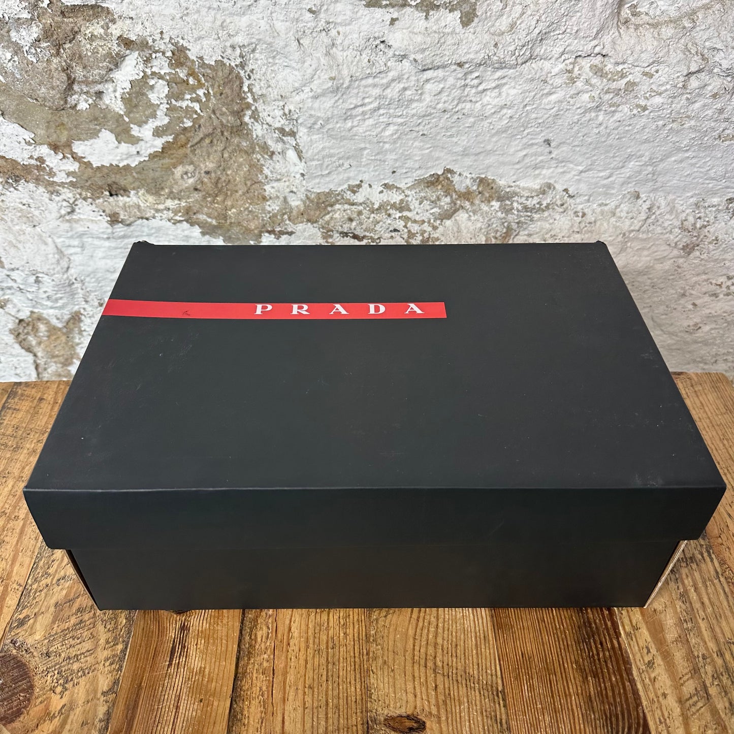 Prada Americas Cup Black Rubber Grey Sneaker Sz 10 (43) DS