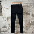 Amiri Distressed Plain Black Denim Jeans Sz 29