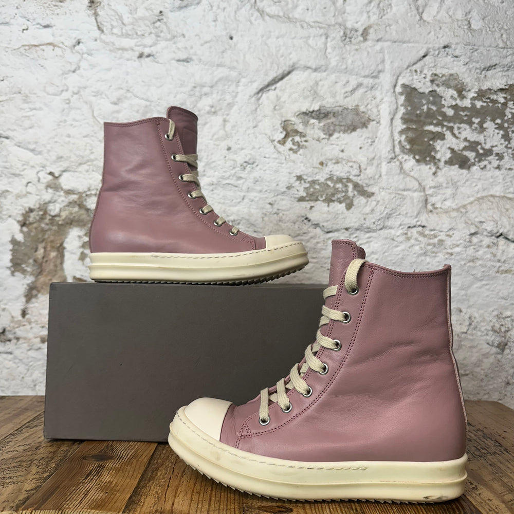Rick Owens High Dusty Pink Milk Sneaker Sz 4 (35)