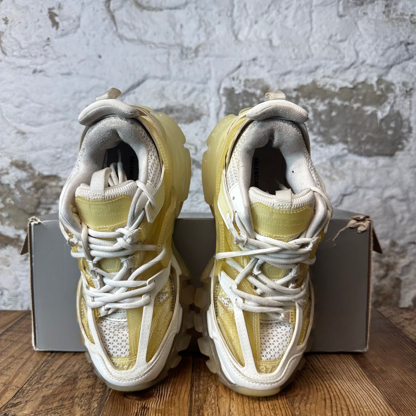 Balenciaga Track Runner Clear White Sneaker Sz 5 (37)