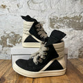 Rick Owens Jumbo Lace Geobasket Black Milk Sneaker Sz 9 (42)