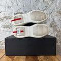Prada Americas Cup Navy Patent Grey White Sneaker Sz 6